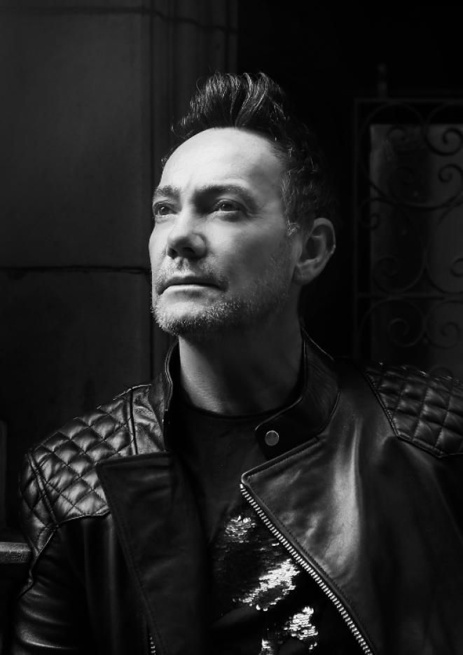 Black and white image of dancer Craig Revel-Horwood