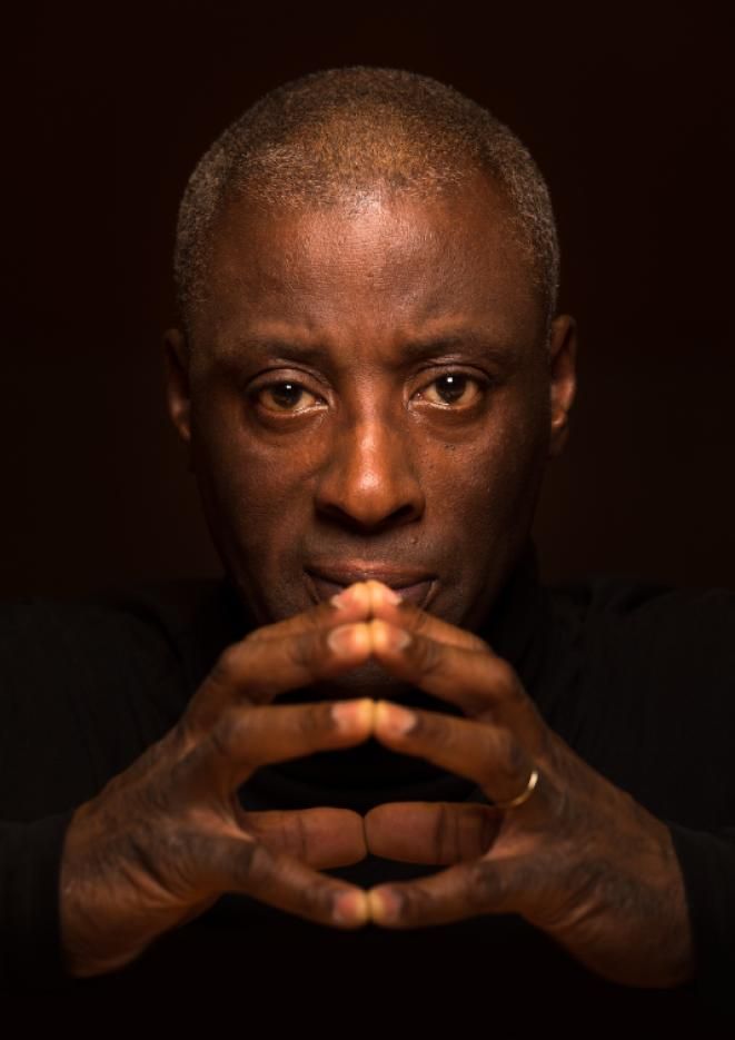 A close up of Wayne Marshall, conductor with the German National Orchestra.